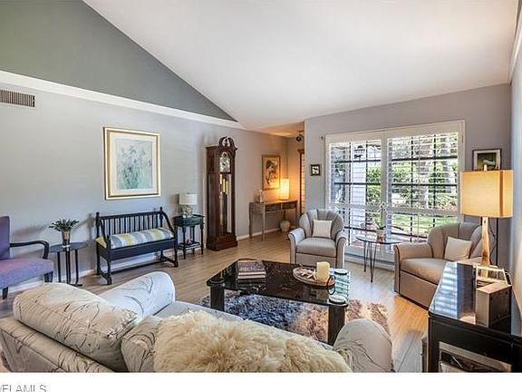 Light, bright living room is the perfect place to entertain.