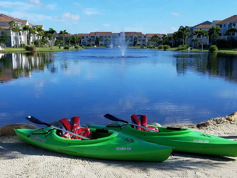 Residents can explore our kayaks for recreational fun and relaxation. Reserve yours today at the leasing office!