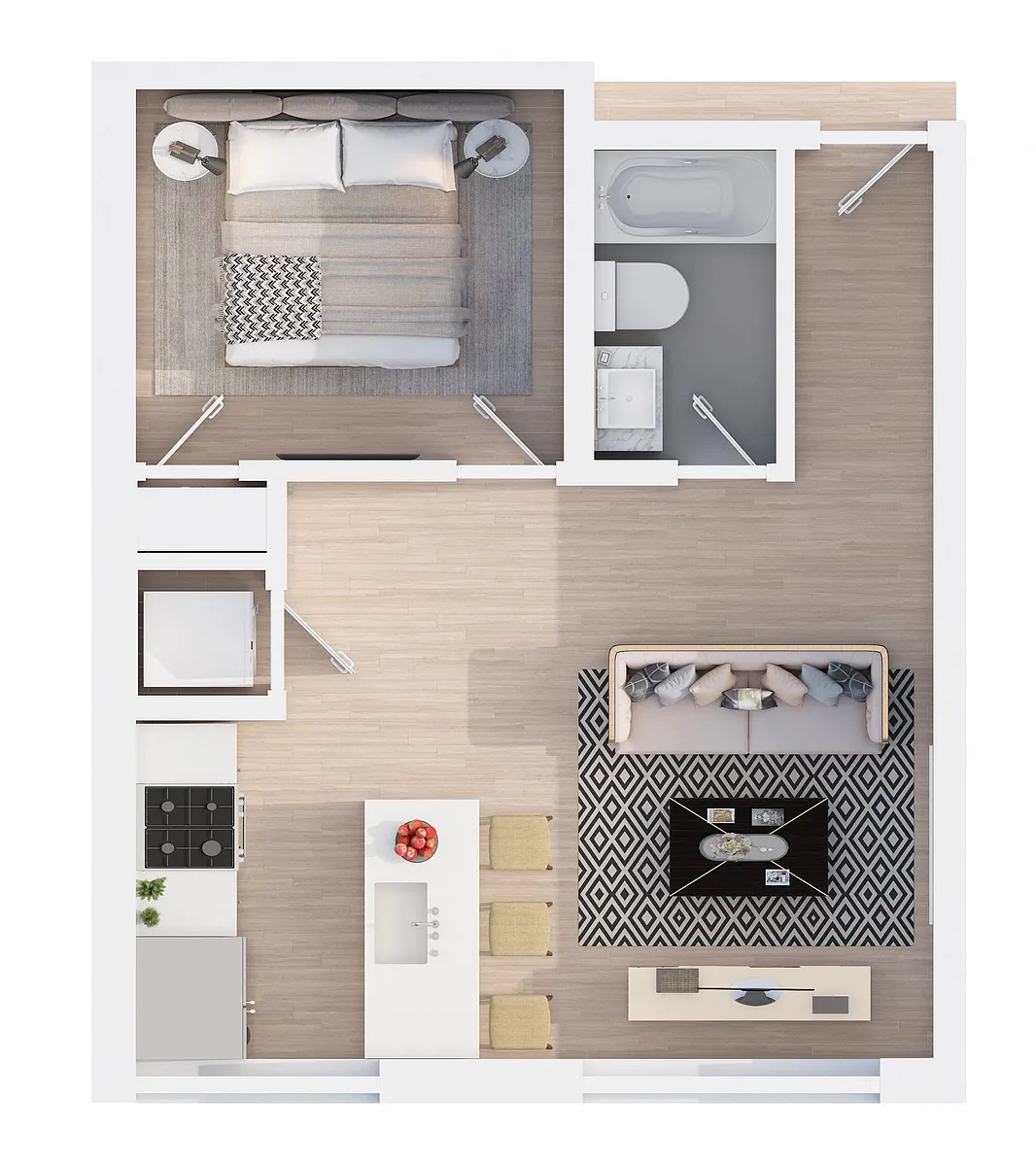 Floor plan 1H