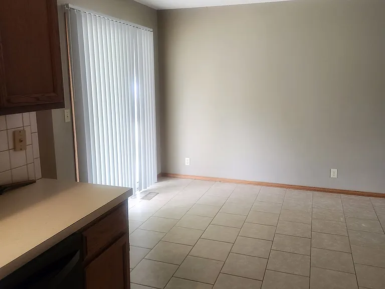 view to dining room from kitchen