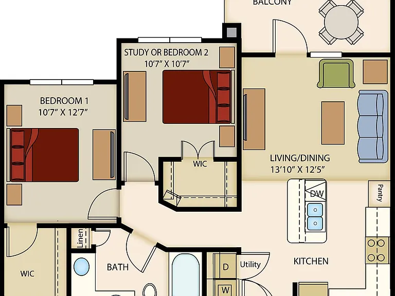 TruNorth Floor Plan B1 TruNorth Floor Plan B1