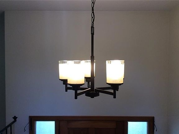 NEW LIGHT FIXTURE AT ENTRY, MAIN HALL AND BATH