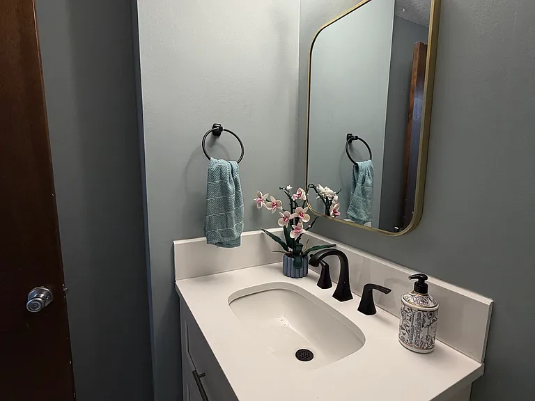 updated half bathroom