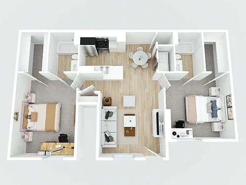 Floor plan B2 Renovated