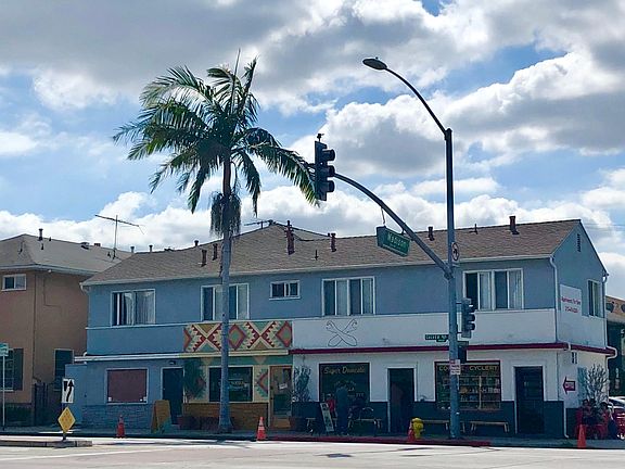 Commercial side of the building facing Culver Blvd......retail tenant is Super Domestic Coffee