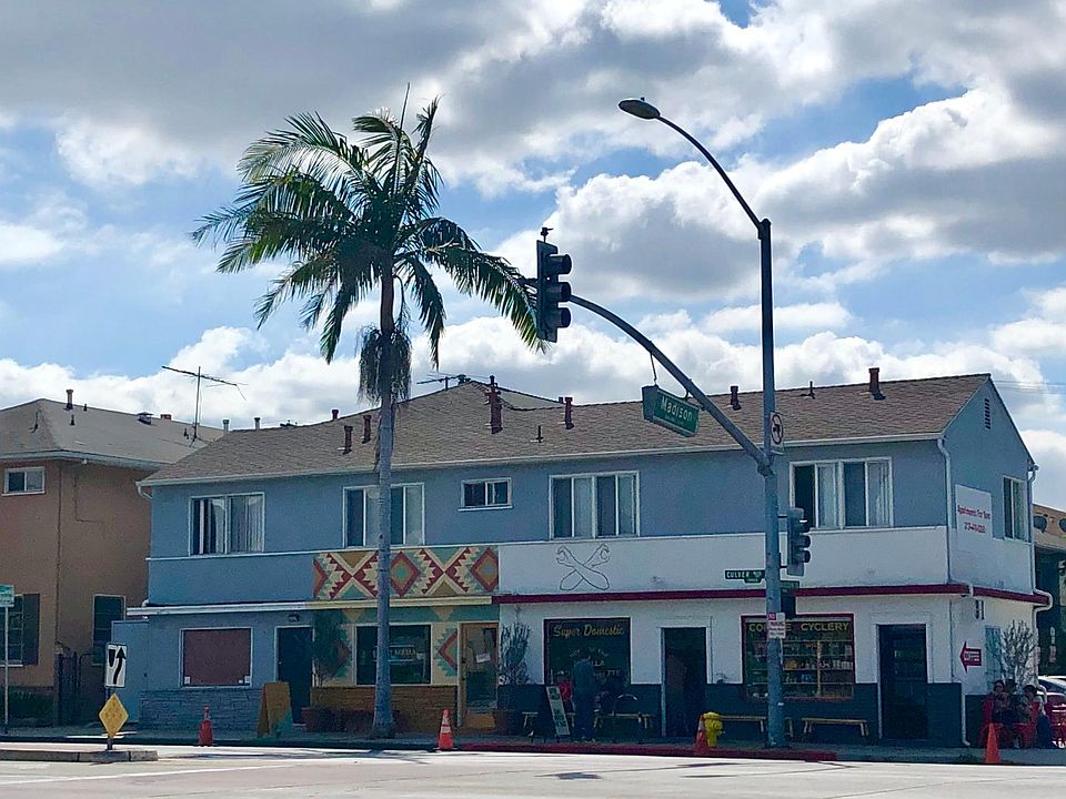 Commercial side of the building facing Culver Blvd......retail tenant is Super Domestic Coffee