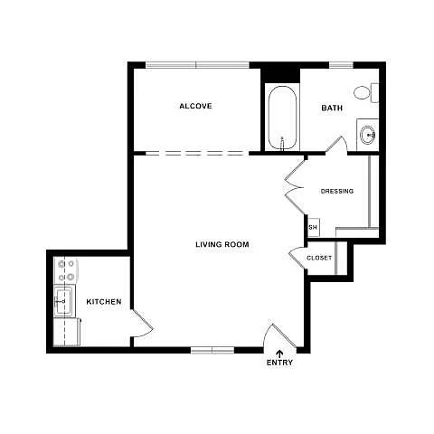 Floor plan STUDIO - S1A