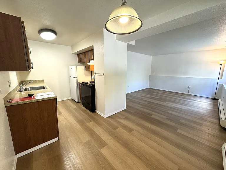 Kitchen, dining & living areas