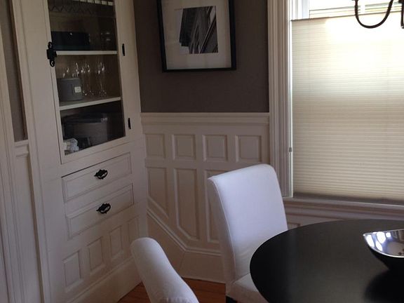 Built in Leaded Glass Cabinet