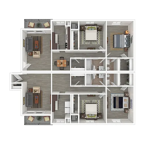 Floor plan 4X25 T3