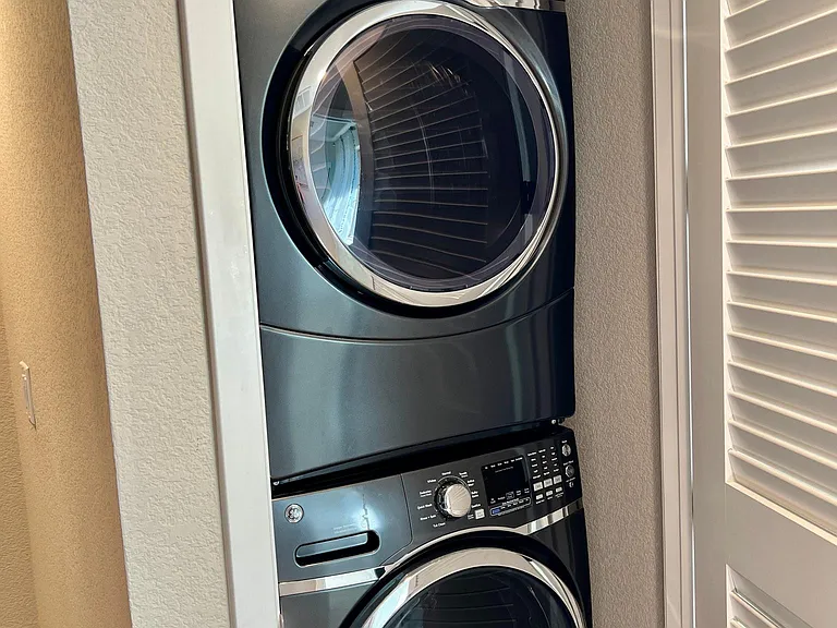 Laundry closet - same level as bedrooms