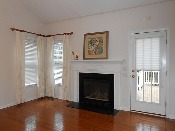 Living room with fireplace