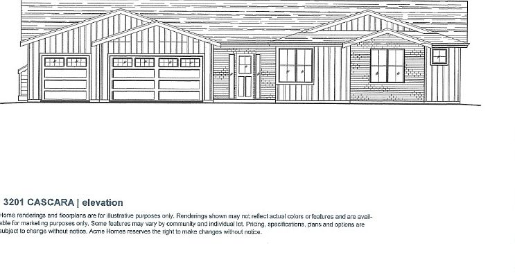 Cascara, Front Elevation