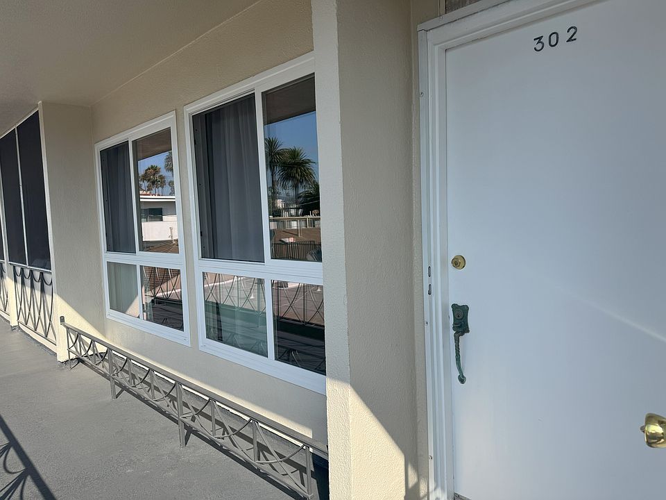 Front door and window