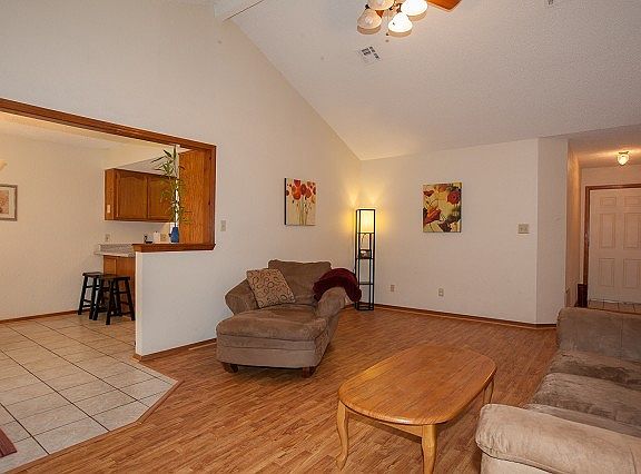 Open living floor plan includes dining area