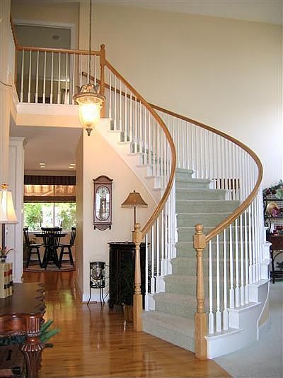 Custom Sweeping Staircase