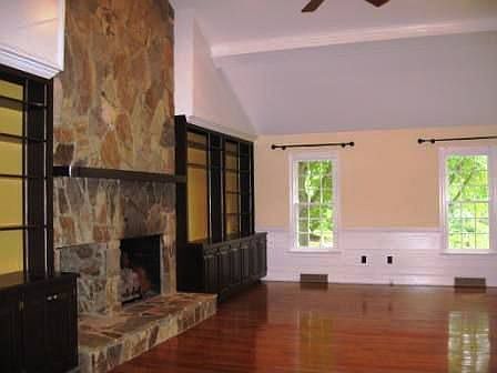 Family Room with Stone FP