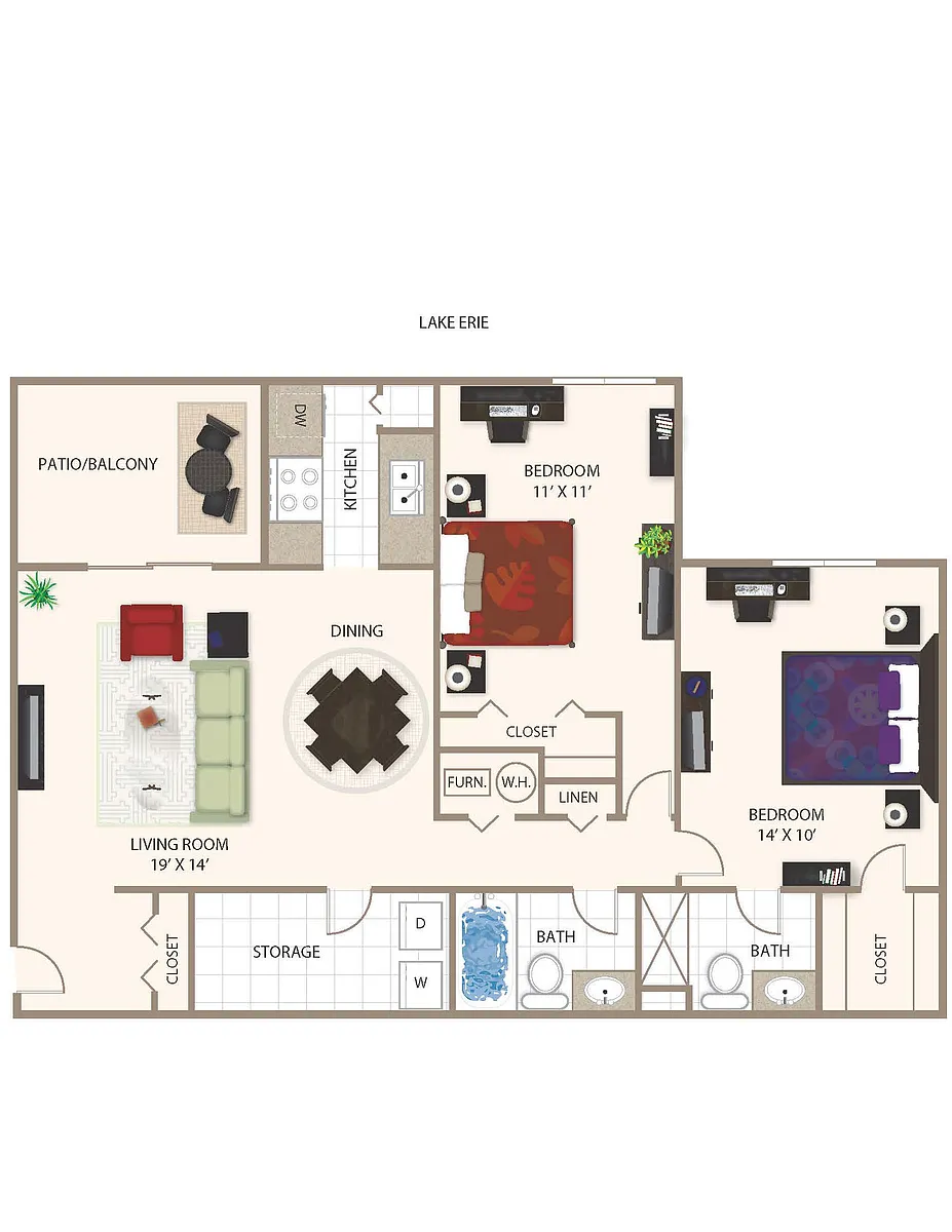 Floor plan Lake Erie