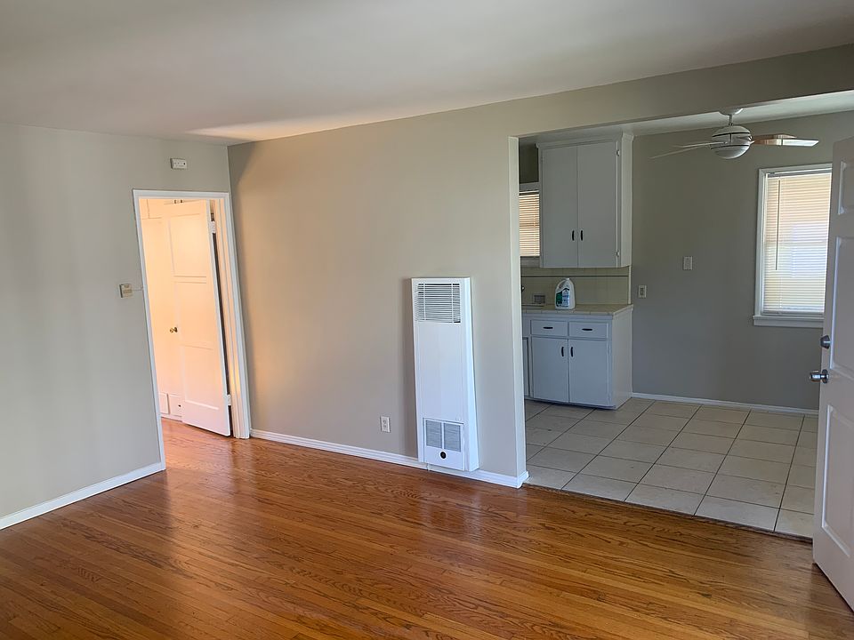 View of living room and kitchen