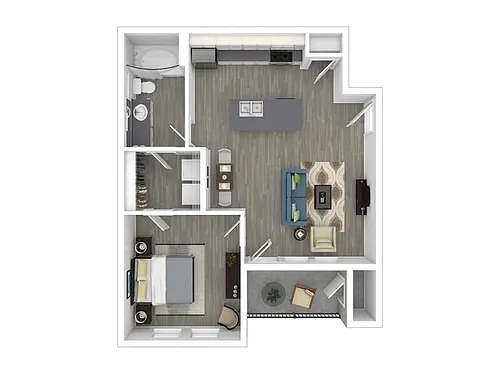 Floor plan 1X1