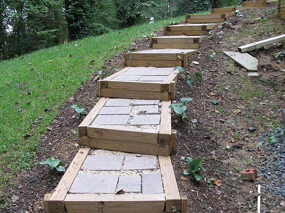 steps leading to basement