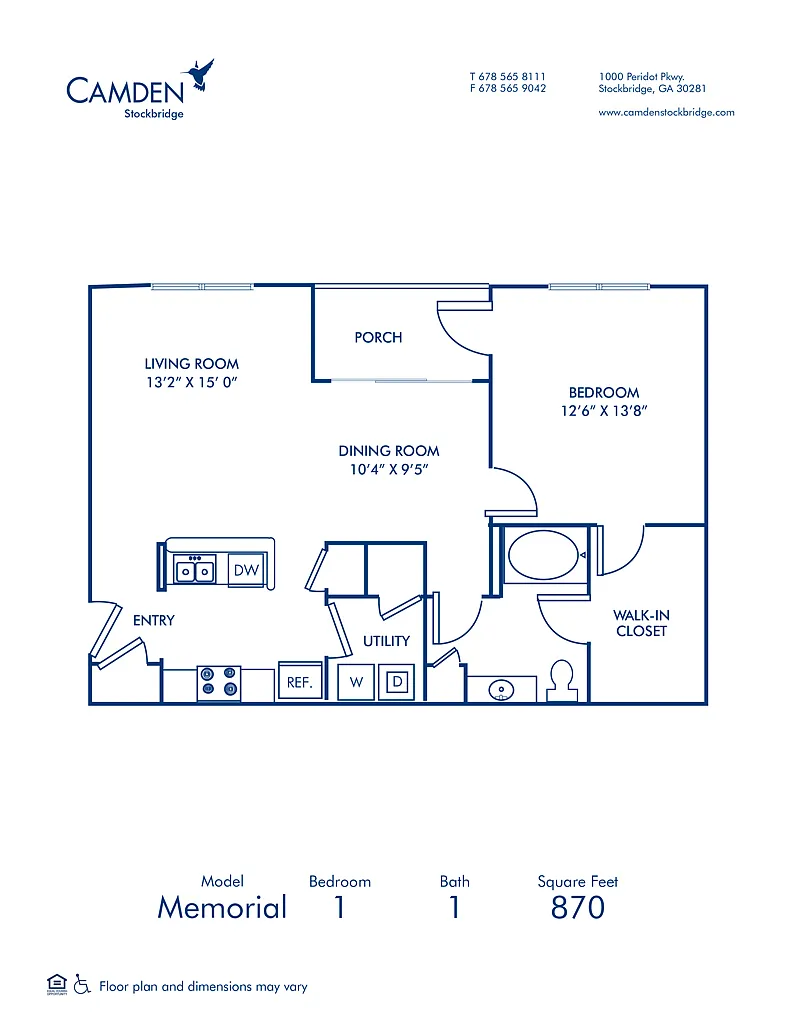 Floor plan Memorial