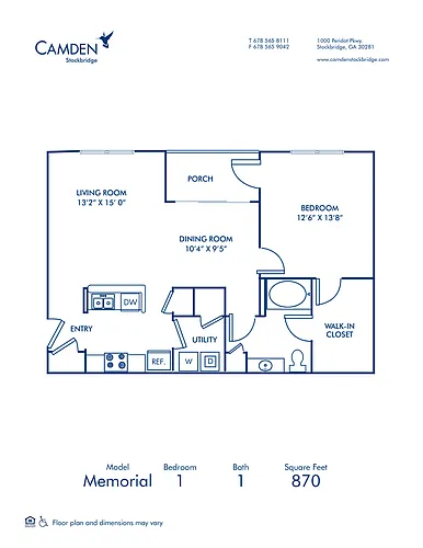 Floor plan Memorial