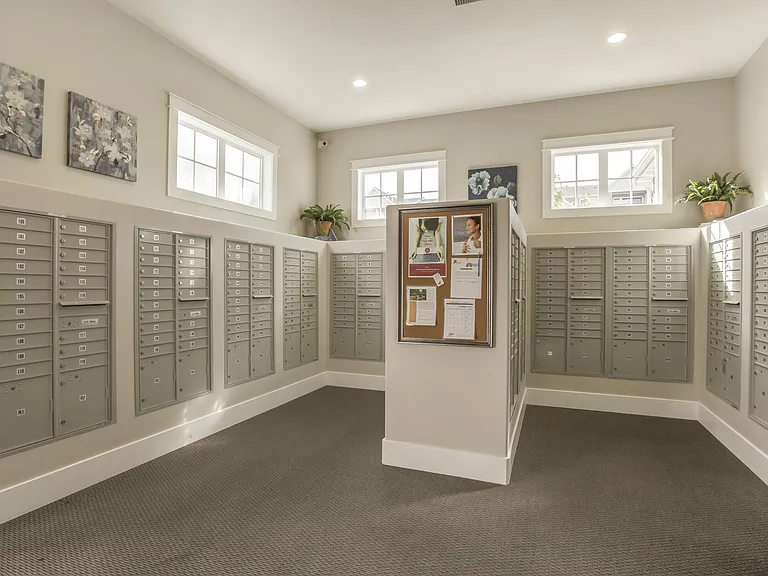 Indoor mail room