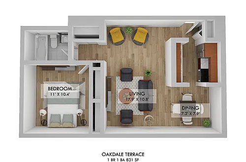 Floor plan One Bedroom