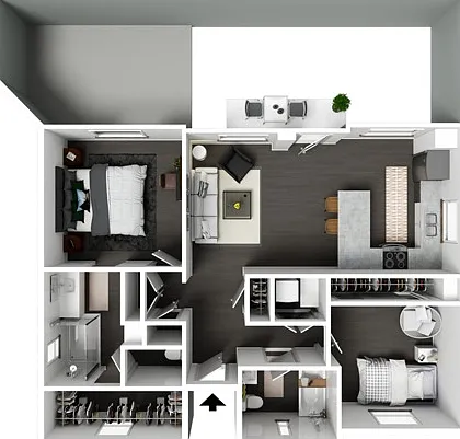 Saguaro | 2 Bed/2 Bath | 995 SF Saguaro | 2 Bed/2 Bath | 995 SF