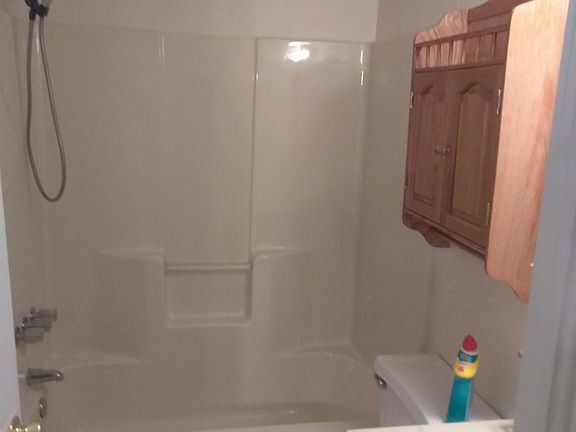 Tile floor in bathroom