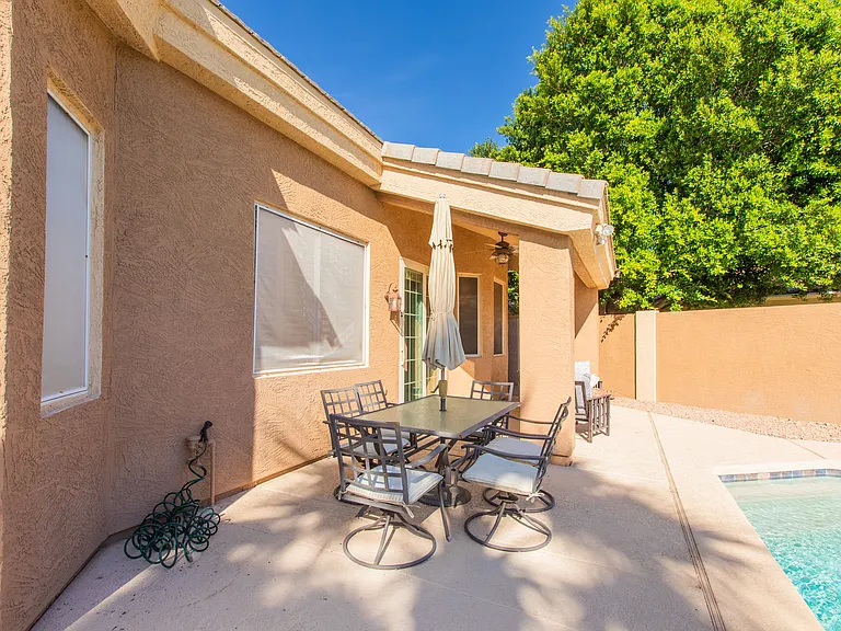 Patio furniture included