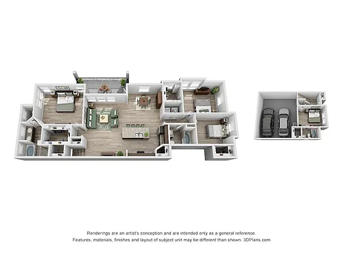Floor plan D1 - Beijing