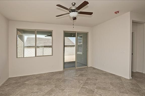 Great room with access to the covered patio