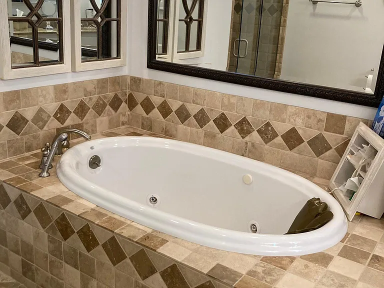 Primary Bathroom Soaking Bath