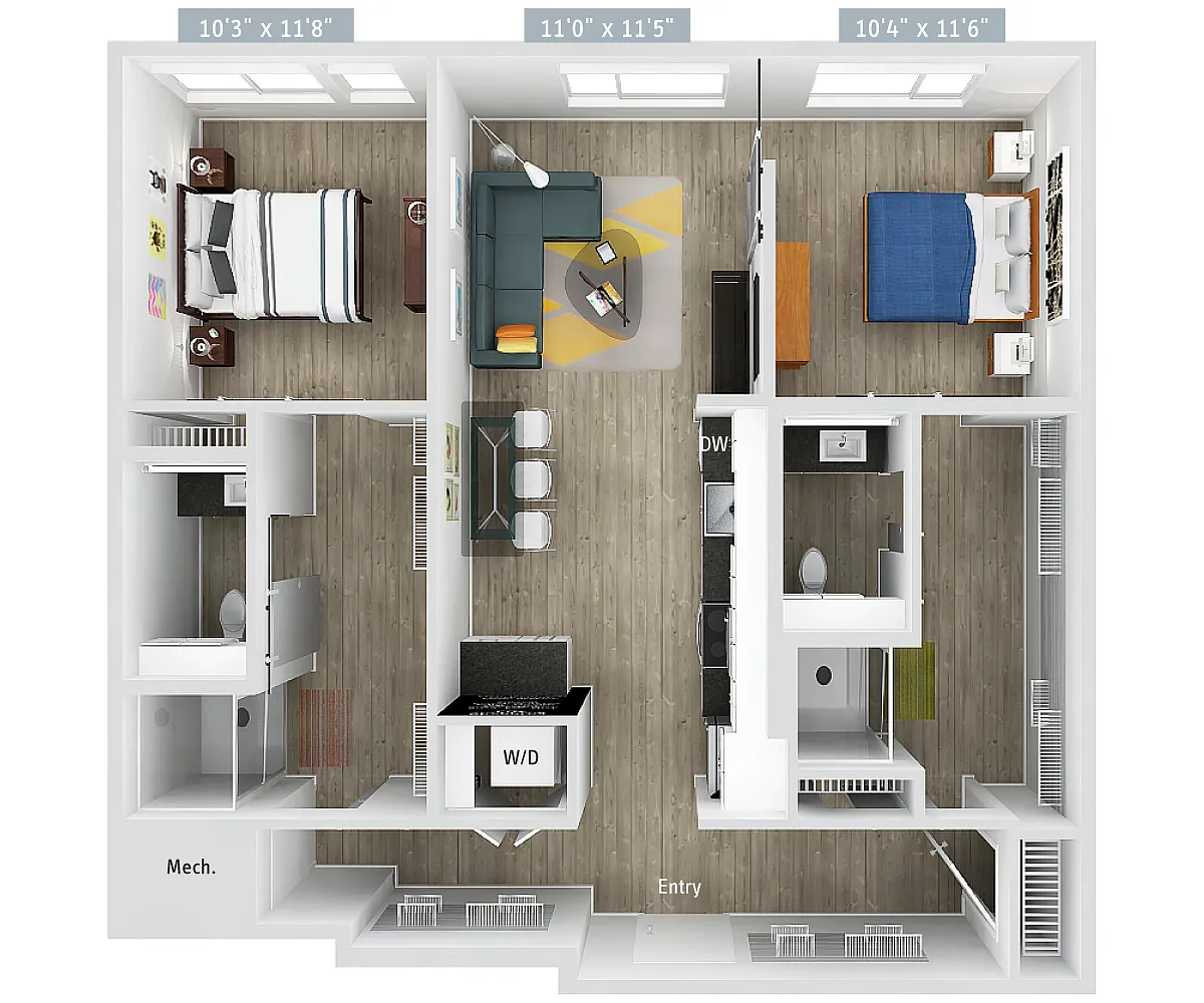 Floor plan B8-1012-Urban