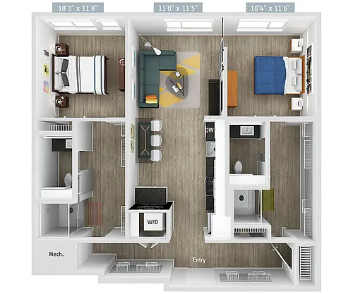 Floor plan B8-1012-Urban