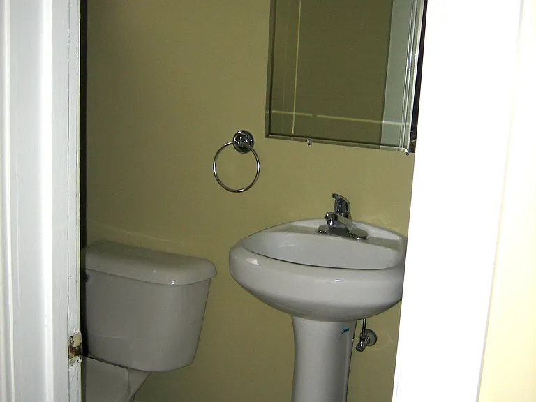 Half bath off of kitchen.