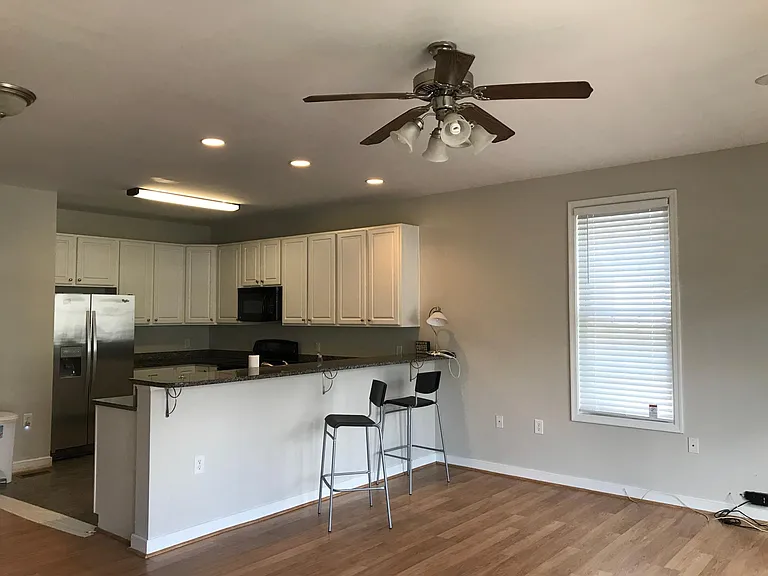 View of kitchen from the living room