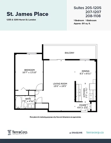 Floor plan 1 Bedroom