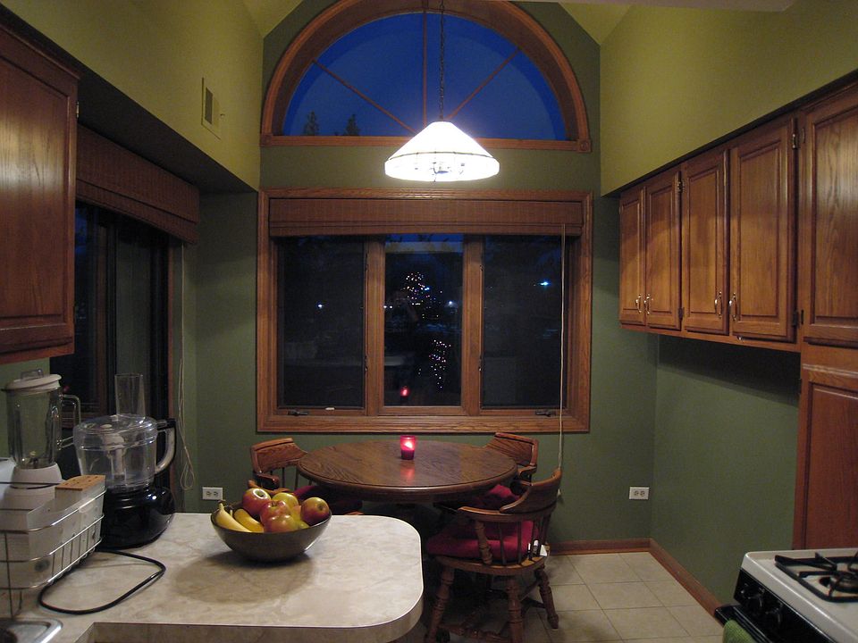 Kitchen/Breakfast nook with new tile and light fixtures