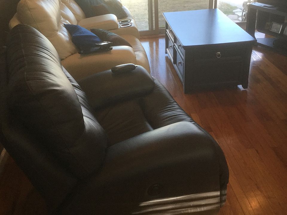 Living room with slider