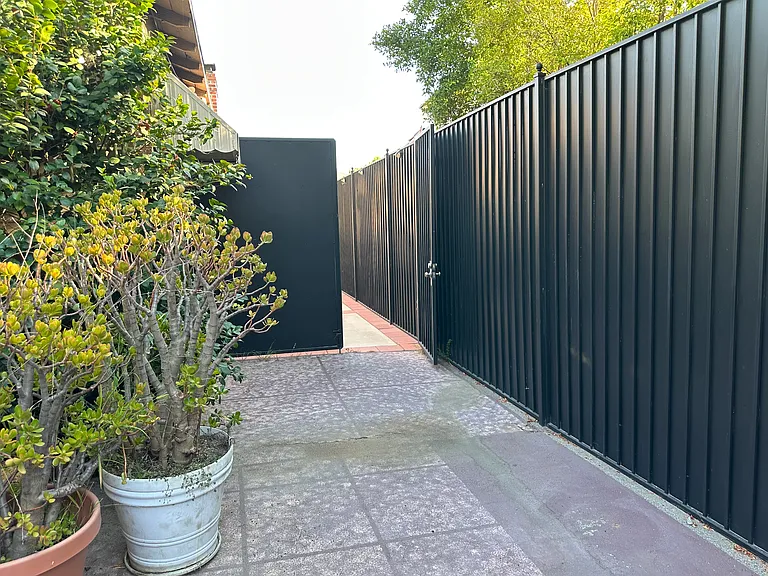 Gate for shared courtyard