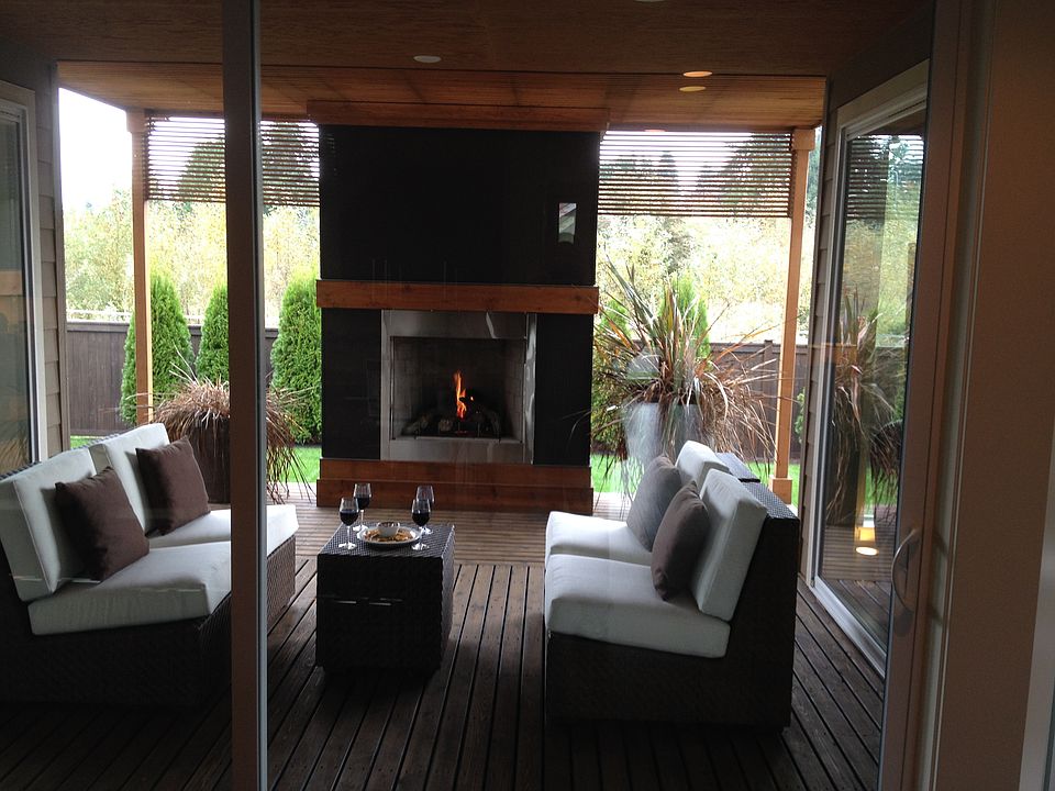 Outside garden room