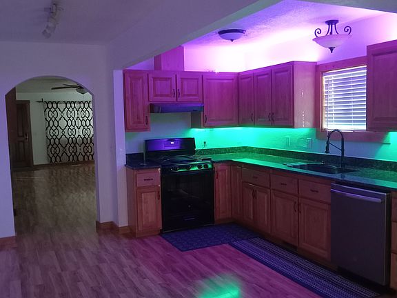 New kitchen looking towards front door