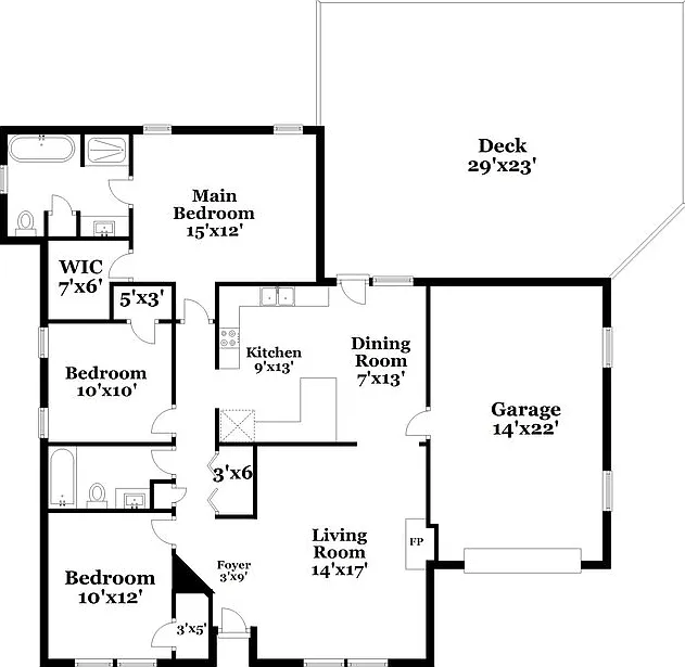3 bed, 2.0 bath, 1246 sqft, $2,160 — Photo 2