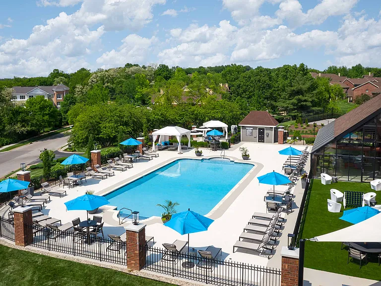Resort-style pool and expansive sundeck
