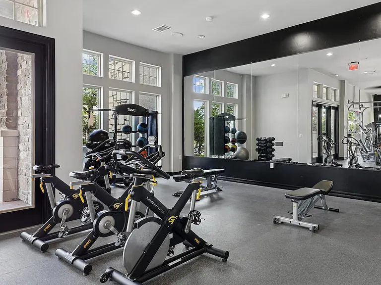 State-of-the-art fitness center with cardio and strength equipment