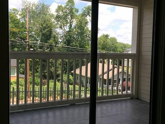 Very private tiled back porch over looking downtown 