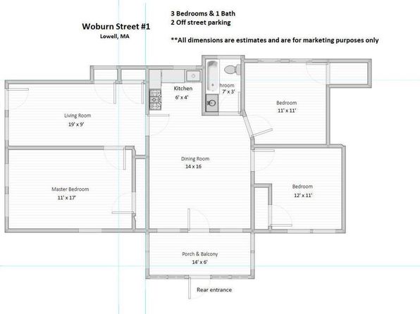 196 Woburn St #1